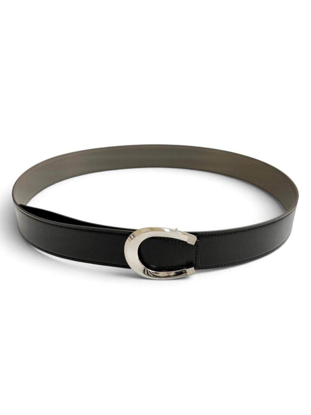 Hermes Rack Veau Epsom Odyssey Silver Reversible Belt